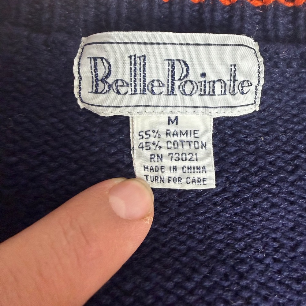 Vintage BellePointe Clemson Tigers Graphic Cardigan Sweater / Unisex Cardigan - Picture 8 of 11